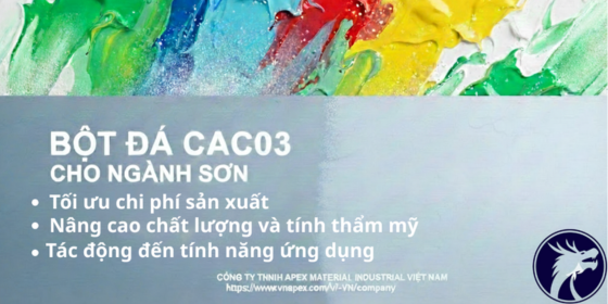 VÌ SAO CACO3 ĐƯỢC DÙNG NHIỀU TRONG NGÀNH SƠN ?